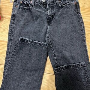 Aeropostale Black and Gray Denim Jeans